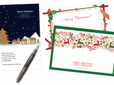 デザインテンプレートでクリスマスカードを作ろう!