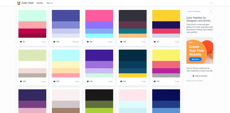 シーン毎の配色の参考に カラーパレットサイトまとめ5選 イロドリック