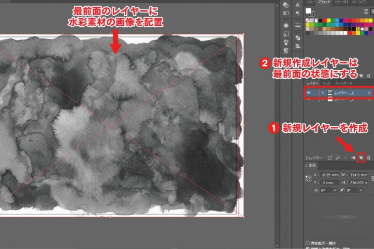 イラレ Illustrator で水彩風イラストを作る方法 イロドリック
