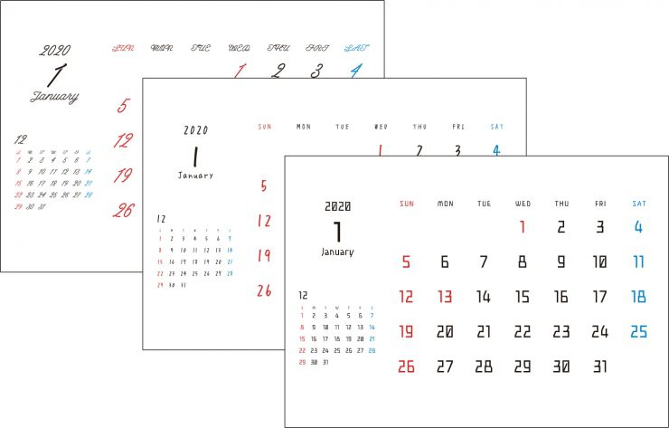 編集して使える カレンダーテンプレートをご紹介 年版 イロドリック